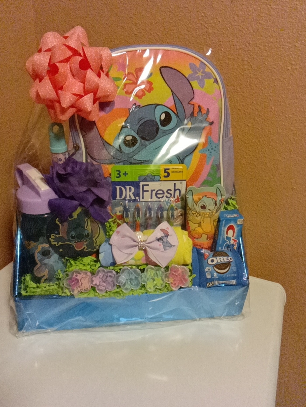 Disney Lilo & Stitch Kids Backpack and Accessories - Pink & Blue